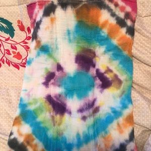 Homemade tie dye cloth diapers or burp clothes